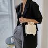 Bolsa Pequena de Verão 2021 Nova Estilo Celebridade da Internet Bolsa Balde Casual Simples Bolsa Transversal Bolsa de Mão de Pérolas para Mulheres