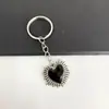 Colgante de Corazón de Melocotón Estilo Gótico Retro Personalizado Transfronterizo Europeo y Americano Aleación de Zinc Versátil para Bolso Accesorios para Llaves de Coche Colgante