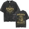 Camiseta Lavada Vintage de la Escuela de Guerra Basgiath Cuarta Ala Dragón