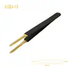 Pinça para Cílios Postiços Manual DIY Clip de Ponta Fina Manual de Manicure para Cílios Pinça para Cílios Postiços Antiestática ESD-15