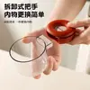 Nuevo estilo con taza medidora de escala para sacar arroz cuchara para arroz mango de cuchara para arroz taza medidora cubo de arroz para el hogar sacador de arroz taza medidora transparente venta al por mayor