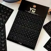 Pegatinas de arte de uñas huecas de moda nueva plantilla de doble propósito para pintura en aerosol patrón de lazo de amor herramienta de pegatinas auxiliares para uñas
