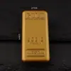 Barra de oro simulada color oro arena muestras de inversión BRICS accesorios adornos metal Barra de oro sólida BRICS BRICS al por mayor