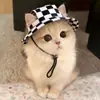 Suprimentos para Pets Chapéu para Pet Chapéu de Cachorro com Orelhas Expostas Antiderrapante Ajustável Chapéu de Bacia Chapéu para Filhote Chapéu de Gato Chapéu de Cachorro