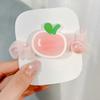 Cuerda de Cuentas Estilo Coreano para Niñas Lazo para el Cabello de Niña Anillo para el Cabello de Gusano Pequeño de Fruta de Dibujos Animados Accesorios para el Cabello de Flor para Moño de Bola de Niña