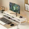 Soporte Elevador de Monitor para Computadora de Escritorio Base de Pantalla Soporte Bandeja para Teclado Elevación Engrosamiento