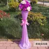 Columna de flores para pasillo de boda nuevo estilo arco de flores decoración de boda accesorios de decoración de pasillo columna de flores guía apertura de ceremonia de flores columna de flores de bienvenida