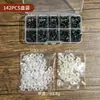Accesorios para ojos de juguete en caja arte de ojos de plástico ojo de frijol negro ojo totalmente negro ojo de tornillo ojos de muñeca fabricantes mayoristas