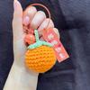 Colgante de peluche de ganchillo con forma de cosas buenas que pasan, llavero de caqui Ruyi tejido a mano, regalo, regalo de mano, regalo al por mayor