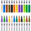 Caneta Aquarela Ponta Dupla 120 Cores Estudante Ponta Macia Caneta Pintada à Mão Conjunto Recomendado por Professor de Arte Profissional
