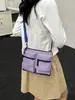 Bolsa Cruzada Pequeña de Nylon Ligera y Versátil para Primavera y Verano para Mujer 2026 Nueva Bolsa Cuadrada Pequeña Bolso de Hombro Cruzado Bolsa para Teléfono Móvil