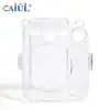 Para Polonoid Instax Mini12 Foto Estuche de Almacenamiento Transparente Resistente a Caídas Antideslizante Estuche de Cristal Trasero Inalámbrico