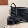 Bolso de Axila de Alta Gama para Mujer Transfronterizo 2026 Nuevo Color Bloqueo de Color Bolso Almohada Simple Hombro Moda Bolso de Viaje