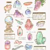 Tipetoys Estilo Chinês Guka Série Museu do Tesouro Chinês Cristais Impecáveis Adesivos de Hot Stamping Ornatos de Cristal Sinfonia