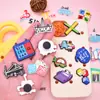 Nuevos dijes para zapatos de goma suave de PVC con temática de matemáticas internacionales, hebillas decorativas desmontables para bolsa de playa DIY
