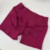ZORA Pantalones cortos de yoga populares europeos y americanos DF totalmente mate para correr, deportes, fitness para mujer, pantalones cortos de yoga