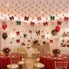 Atmosfera de Natal Bandeirola de Aniversário Estilo Doce e Fofo Banners com Letras Decorações Suspensas Espirais Enfeites para Topo de Bolo