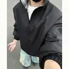 Chaqueta de aviador con cremallera y cuello alto estilo americano para hombre, chaqueta de béisbol casual holgada a cuadros y rayas para jóvenes, primavera y otoño