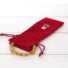 Fabricante de Shenzhen Suministra Bolsas para Joyería de Terciopelo Rojo, Bolsas de Almacenamiento de Tela Afelpada, Aretes, Bolsas de Terciopelo para Joyería, Bolsillos con Cordón