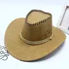 Sombrero de mezclilla occidental unisex transpirable para exteriores, ocio, playa, ala ancha, protector solar, sombrero para el sol, sombrero de sombrilla, venta al por mayor