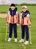 Ropa de Jardín de Infancia Ropa de Otoño e Invierno Chaleco de Algodón Engrosado Conjunto de Tres Piezas Ropa de Clase para Niños Uniforme Escolar para Estudiantes de Primaria Traje de Invierno