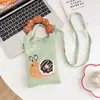 Bolso de Mano de Punto de Nuevo Estilo Color Dopamina Bolso de Almacenamiento Versátil de Nicho Bolso Pequeño de Punto Cruzado