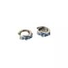 Pendiente Explosivo Distintivo Azul Irregular para Mujer Temperamento Pendientes de Moda Diseño Nicho Avanzado Único Pendientes Combinables