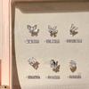 Aretes de Mariposa Zircón para Mujer Amor Libre para Dormir Caracol de Oreja Acero Titanio Uña para Hueso de Oreja Agujero de Oreja Simple Combinable Temperamento
