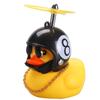 TikTok Explosiones Adornos para Coche Dibujos Animados Lindo Casco Social Pato Amarillo Se Volverá Luminoso Adornos para Coche Eléctrico