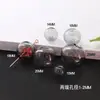 Cubierta de Vidrio Accesorios para Joyería DIY Estilo Bola de Doble Agujero Combinación Libre Bola de Vidrio Bola de Cristal Colgante con Agujeros en Ambos Extremos