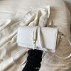 2023 nuevo bolso bandolera cuadrado pequeño con textura francesa, bolso de mujer portátil de estilo occidental, bolso de mujer de moda de otoño nuevo
