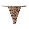 Calcinha Fio Dental Estampa Onça Quente Comércio Exterior Bikini Feminino Plus Size Sexy Cintura Baixa Sem Costura Alça Fina Erótica Tanga