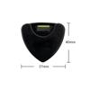 Accesorios para instrumentos musicales guitarra de madera caja de púa triangular grande guitarra Clip para púa con forma de corazón triangular Caja de púa de plástico Venta al por mayor