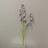 Flor de nácar con patrón de flor artificial, flor decorativa de estilo coreano en blanco y verde, flor de nácar de 3 pétalos fresca y simple de estilo americano, arreglo floral de forma única