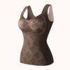 Chaleco térmico completo de forro polar antibacteriano 7A para mujer, ropa interior de invierno con almohadilla en el pecho, ropa interior interior más terciopelo grueso, ropa de otoño para la parte inferior