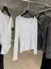 Yuran 26 Novo Estilo Primavera Cedo Amigo da Pele Leve Moda Tencel Algodão Canelado Gola Henley de Seda Corte Justo Camisa de Manga Longa
