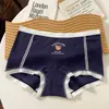 Calcinhas Femininas Confortáveis Seamless de Algodão Antibacteriano 10A, Corte Longo, Duas em Uma; Roupa Íntima de Algodão para Meninas
