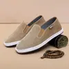 [Mil Camadas Feito à Mão] Sapatos de Pano Old Beijing para Primavera e Outono para Homens, Respiráveis e Amigos dos Pés, Solado de Mil Camadas, Sapatos de Pano Pretos Feitos à Mão, Solado Macio, Antiderrapante