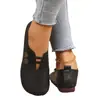 Zapatos Planos de Cuero Suave Bajos para Mujer Primavera 2026 Decoración Doble Hebilla Zapatos Cómodos para el Trabajo Mocasines Multicolores con Suela Suave