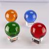 Venta al por mayor de fábrica jade vidriado cristal handball pelota colorida cuentas de vidrio cuentas de transferencia rojas adornos para el hogar