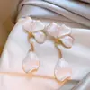 Pendientes Florales Estilo Vacacional para Mujer, Pendientes Únicos y Hermosos, Nuevo Estilo 2026, Lujo Ligero, Elegantes Accesorios de Oreja con Borlas