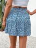 Amazon Europa y América 2025 Verano Nuevo Falda Floral con Borlas y Cordones para Mujer