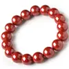Pulsera de Cinabrio de Alto Contenido Arena Dorada Púrpura Genuina Arena Imperial Arena de Cristal Mineral Crudo Pulsera de Cinabrio al por Mayor
