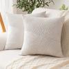 Almohada de sarga de punto de cruz transfronteriza Funda de almohada con núcleo de linterna de lujo ligero para sala de estar Sofá Cojín Decoración del hogar Cojín Cojín