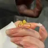 Anel de dedo 3D de rosa com banho de ouro de areia do Vietnã ouro real anel de dedo luxo avançado nicho e-commerce ao vivo fábrica atacado