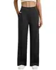 2025 Moda Europea y Americana Nuevo Pantalón Recto Casual para Mujer Cintura Alta Botón Cinturón Elástico Bolsillo con Solapa Pantalón Pantalón de Pierna Ancha