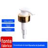 Cabeça de Bomba de Loção Dourada 33/410 Viagem Recarregável Artigos de Higiene Óxido de Alumínio Cosmético Plástico Cabeça de Bomba Atacado de Fábrica