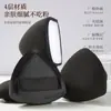 Esponja de maquiagem preta em formato de abacaxi, esponja triangular, algodão especial espessado para base líquida, esponja para cushion que não absorve produto