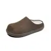 Sapatos Birkenstock Retrô Femininos Outono Celebridade da Internet Sola Grossa Salto Escondido Bico Fechado Meio Chinelo Sapatos Roupa Externa Descanso Birkenstock Sapatos Individuais