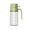 Pote de Óleo de Uso Duplo Feito de Vidro Borossilicato Alto, Frasco Atomizador de Temperos para Cozinha, Pote de Óleo Integrado com Spray e Despejo